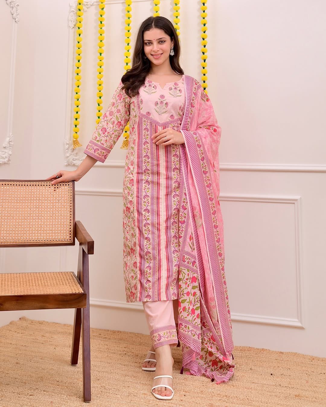 Morgan Silk Digital Print Kurta Set with Dupatta