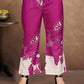 Rani Floral Printed Silk Blend Co-Ord Set with Off-White Accents