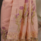 Botanical Floral Soft Pink Muga Cotton Unstitched Suit Set