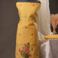 Floral Buti Sunshine Yellow Muga Cotton Unstitched Suit Set