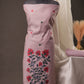 Creeper Floral Lavender Minakari Work Unstitched Soft Cotton Suit Set
