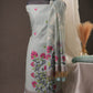 Creeper Floral Sky Blue Minakari Work Unstitched Soft Cotton Suit Set