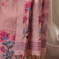 Creeper Floral Blush Pink Minakari Work Unstitched Soft Cotton Suit Set