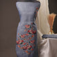Poppy Floral Smoky Blue Unstitched Suit with Vibrant Floral Print and Tassel Detailed Dupatta