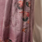 Poppy Floral Dusty Mauve Unstitched Suit with Watercolour Floral Digital Print & Tassel Dupatta