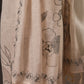 Outline Floral Off-White Unstitched Suit with Black Floral Print and Tassel Dupatta