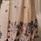 Elegant Beige Muslin Cotton Unstitched Suit with Multicolour Weaving Dupatta