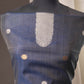 Floral Embroidery Midnight Blue Soft Cotton Unstitched Suit with Coordinated Dupatta