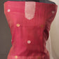 Floral Embroidered Rose Pink Soft Cotton Unstitched Suit with Coordinated Dupatta