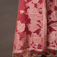 Floral Embroidered Rose Pink Soft Cotton Unstitched Suit with Coordinated Dupatta