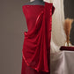Elegant Maroon Georgette Unstitched Suit with Sequence Work & Solid Chiffon Dupatta