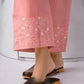 Dusty Pink Embroidered Rayon Kurta Set with Dupatta