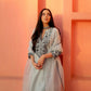 Georgette Embroidered Kurta Set with Foil Work & Dupatta