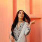 Georgette Embroidered Kurta Set with Foil Work & Dupatta