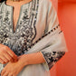 Georgette Embroidered Kurta Set with Foil Work & Dupatta